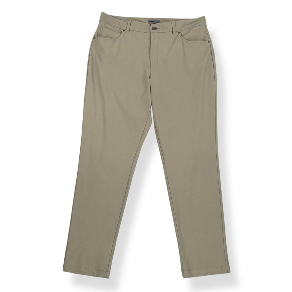VRST Pants Men 36x32 (ACTUAL 35x30) Taupe Beige Commuter 5-Pocket Slim Fit